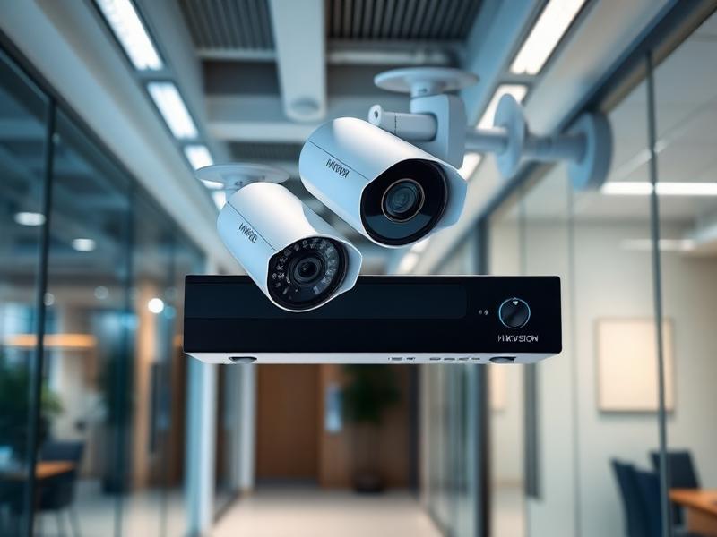 Hikvision IP cameras and NVR surveillance setup
