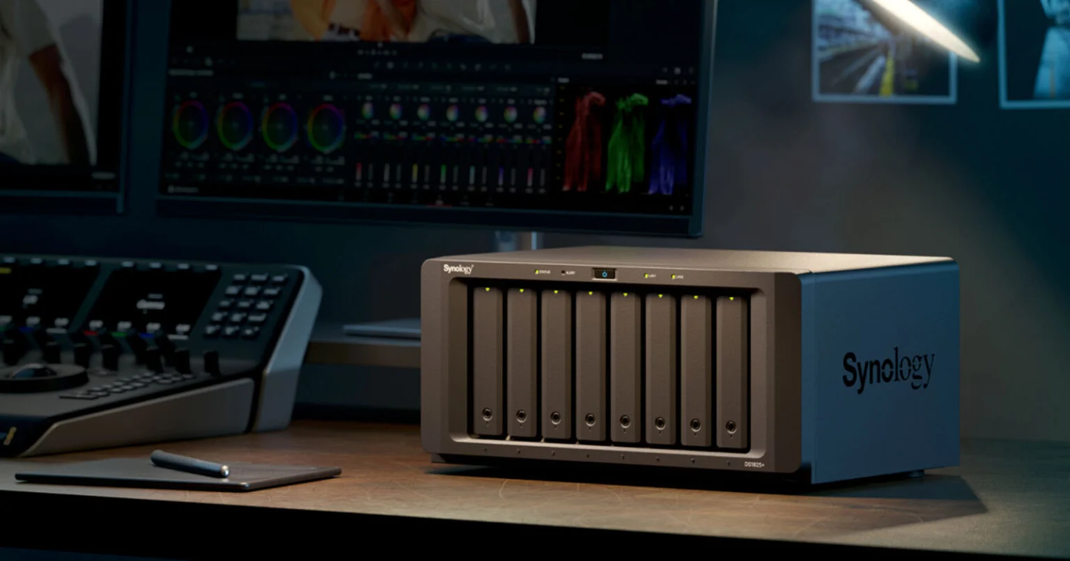 Synology NAS storage system in an enterprise data center
